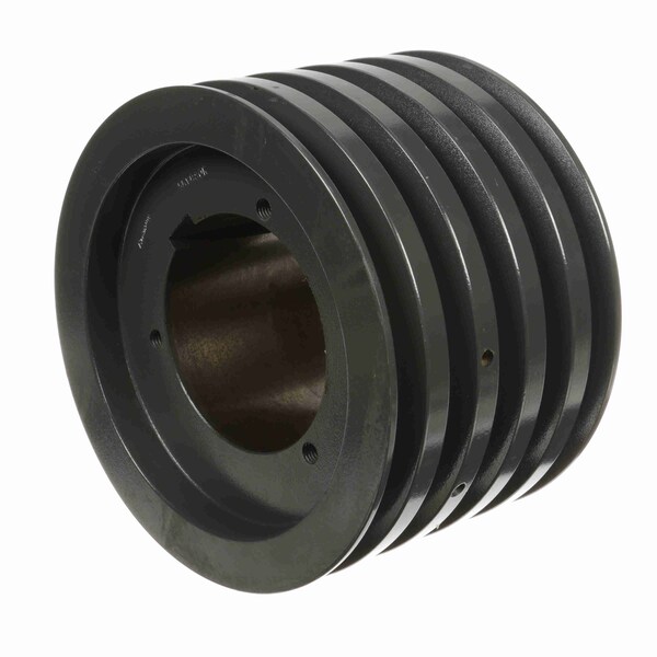 5 Groove Cast Iron Bushed Bore Multiple Variable Pitch Sheave, 5MVB80R